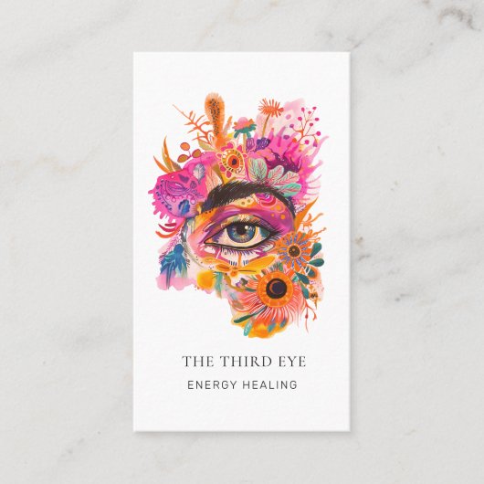 エネルギーヒーラー霊気スピリチュアル 名刺 (正面)