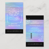 エネルギーヒーラー,霊気,タロット,密結晶バス 名刺 (正面/裏面)