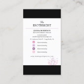 エネルギーヒーラー,霊気,タロット,密結晶 名刺 (裏面)