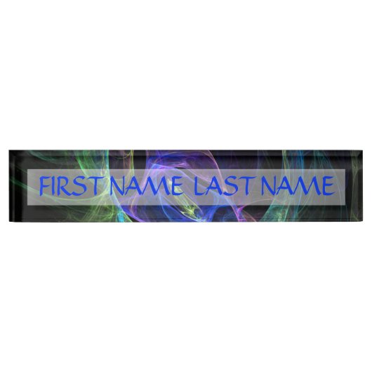 エネルギーフラクタル デスクネームプレート (正面)