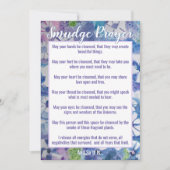 エネルギーフラットカード洗浄用汚れ祈りの言葉 招待状 (正面)