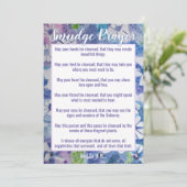 エネルギーフラットカード洗浄用汚れ祈りの言葉 招待状 (スタンド正面)