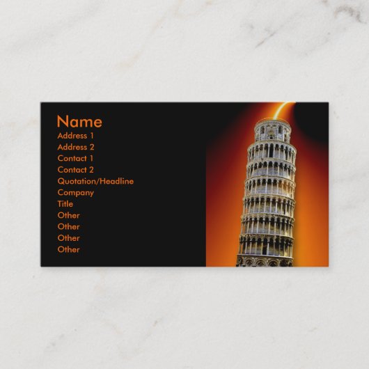 エネルギープロファイルカード 名刺 (正面)