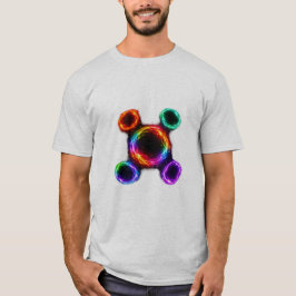 エネルギーリングギャラクシーシャツ - アブストラクトプラズマオーブサーキュラー Tシャツ
