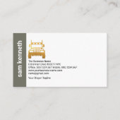 エネルギーレトロパープルグレーコラムトラック 名刺 (裏面)