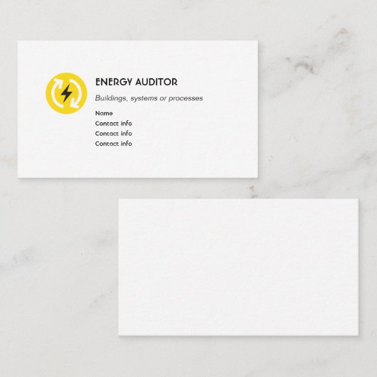 エネルギー会計検査官 名刺 (正面/裏面)