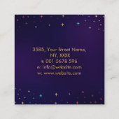 エネルギー修復の手 – チャクラ スクエア名刺 (裏面)