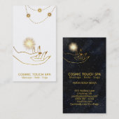 *~*エネルギー修復金ゴールド宇宙星手 名刺 (正面/裏面)