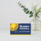 エネルギー太陽のエンジニアのカスタマイズ 名刺 (スタンド正面)