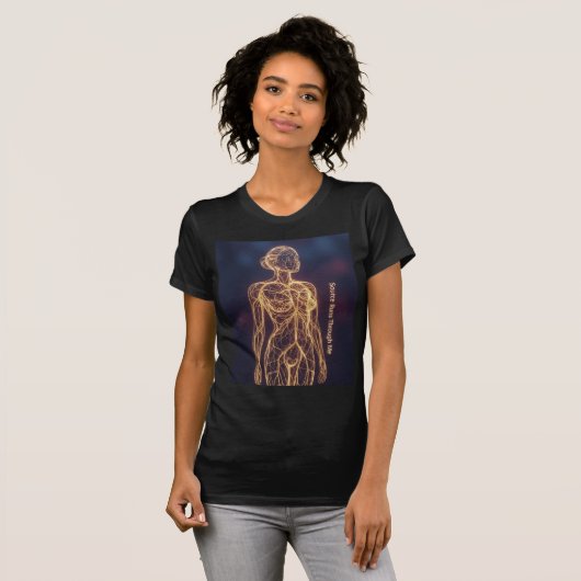 エネルギー意識デザイン 私の中の源 Tシャツ (正面フル)