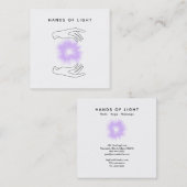 *~*エネルギー手球|の霊気の治療ライト スクエア名刺 (正面/裏面)