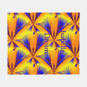 エネルギー抽象芸術スターパーソナライズされたフリースブランケット フリースブランケット (正面(横))