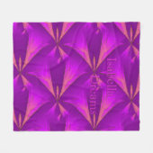 エネルギー抽象芸術星フリースブランケット フリースブランケット (正面(横))