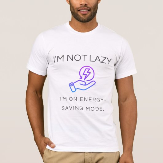 エネルギー救モードグラフィックティー Tシャツ (正面)