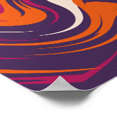 エネルギー旋回 – 一定モーションのカラー ポスター (角)