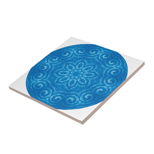 エネルギー曼荼羅-青 タイル (側面)