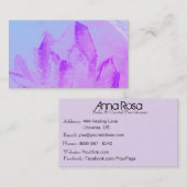 *~*エネルギー治療のマッサージのヨガの霊気の水晶 名刺 (正面/裏面)