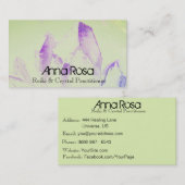 *~*エネルギー治療の霊気の水晶ヨガの霊気のマスター 名刺 (正面/裏面)