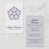 *~*エネルギー治療師のヨガの霊気のマッサージの曼荼羅 名刺 (正面/裏面)