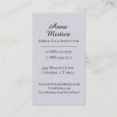 *~*エネルギー治療師のヨガの霊気のマッサージの曼荼羅 名刺 (裏面)