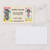 エネルギー治療師の名刺100パック 名刺 (正面/裏面)