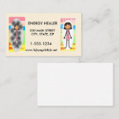 エネルギー治療師の名刺100パック 名刺 (正面/裏面)