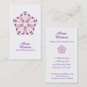 *~*エネルギー治療師の霊気のマッサージのヨガの曼荼羅 名刺 (正面/裏面)