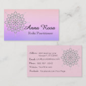 *~*エネルギー治療師の霊気のヨガのマッサージの黙想 名刺 (正面/裏面)