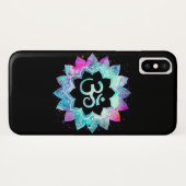 *~*エネルギー治療師の霊気のヨガのマッサージOm Case-Mate iPhoneケース (裏面(横))