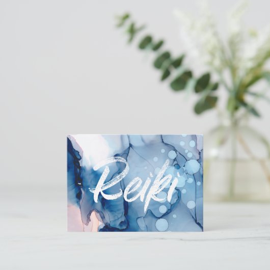 *~*エネルギー治療師の霊気の従業者かマスター 名刺 (スタンド正面)