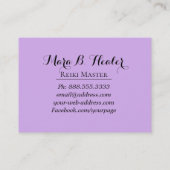 *~*エネルギー治療師の霊気の従業者かマスター 名刺 (裏面)