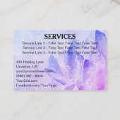 *~*エネルギー治療師の霊気の水晶ヨガの霊気のマスター 名刺 (裏面)