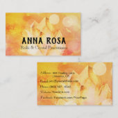 *~*エネルギー治療師の霊気の水晶ヨガの霊気のマスター 名刺 (正面/裏面)