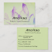 *~*エネルギー治療師の霊気の水晶ヨガの霊気のマスター 名刺 (正面/裏面)
