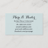 *~*エネルギー治療師治療手の光線 名刺 (裏面)