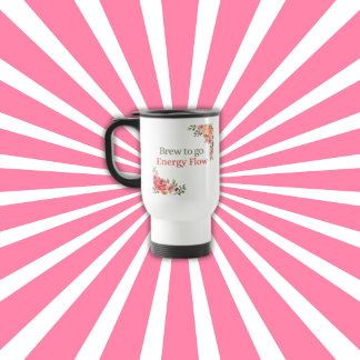 エネルギー流れフローラ旅行コーヒーマグ行く醸造 トラベルマグ