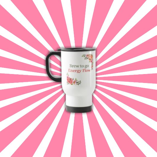 エネルギー流れフローラ旅行コーヒーマグ行く醸造 トラベルマグ