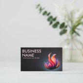 エネルギー火炎抽象芸術 名刺 (スタンド正面)