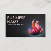 エネルギー火炎抽象芸術 名刺 (正面)