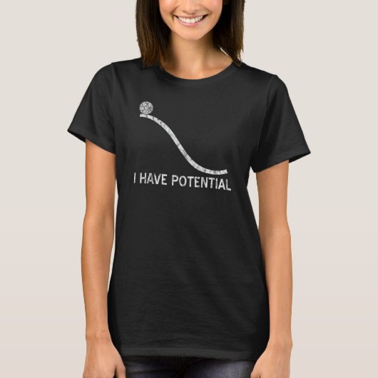 エネルギー物理おもしろい科学のSocが存在する Tシャツ (正面)