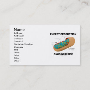エネルギー生産の進行中の内部(Mitochondrion) 名刺