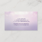 エネルギー癒し – 霊気チョクレイ電源シンボル 名刺 (裏面)