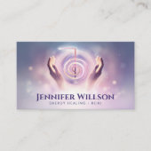 エネルギー癒し – 霊気チョクレイ電源シンボル 名刺 (正面)