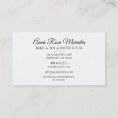 *~*エネルギー線の癒しのバーストが輝く霊気 名刺 (裏面)