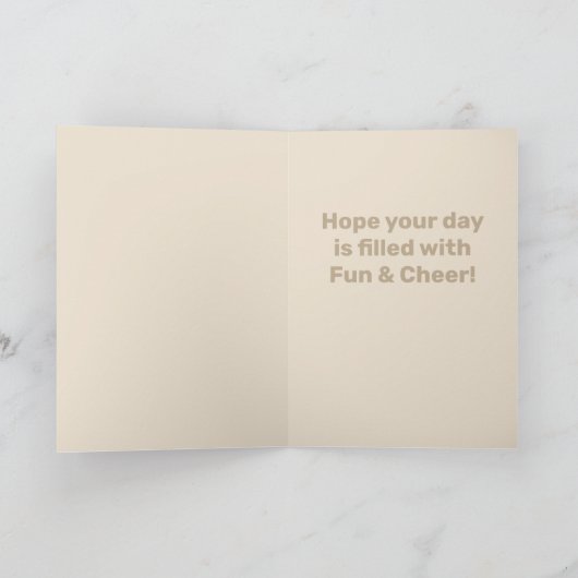 エネルギー線気泡ハッピーバースデーカード カード (内部)