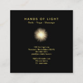 *~*エネルギー薄紫の治療手球の霊気 スクエア名刺 (裏面)