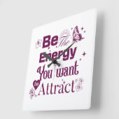 エネルギー話を注ぐ🌟💝 スクエア壁時計 (傾斜)