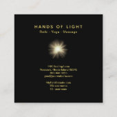 *~*エネルギー軽い霊気の治療手球 スクエア名刺 (裏面)