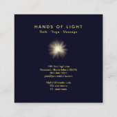 *~*エネルギー霊気ライト海軍の治療手球 スクエア名刺 (裏面)