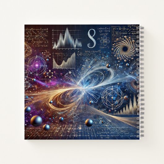エネルギー・バーストと科学方程式デザイン ノートブック (裏面)